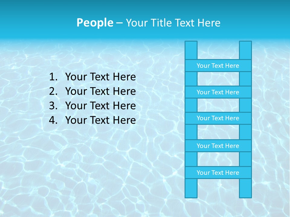 Ripple Tranquil Swimming Pool PowerPoint Template
