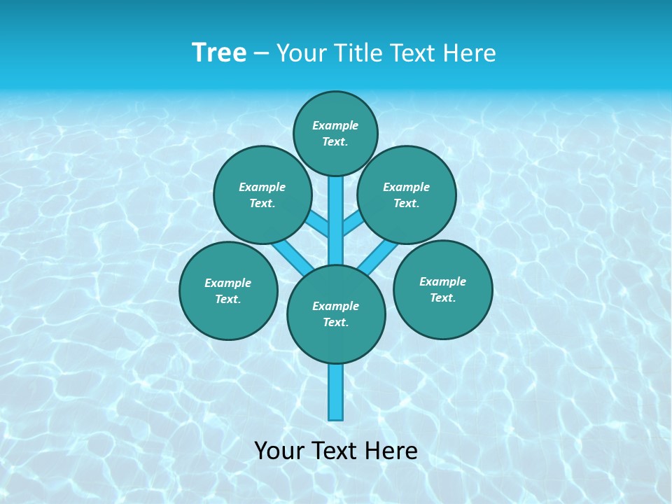 Ripple Tranquil Swimming Pool PowerPoint Template