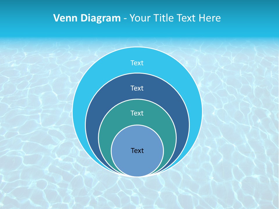 Ripple Tranquil Swimming Pool PowerPoint Template