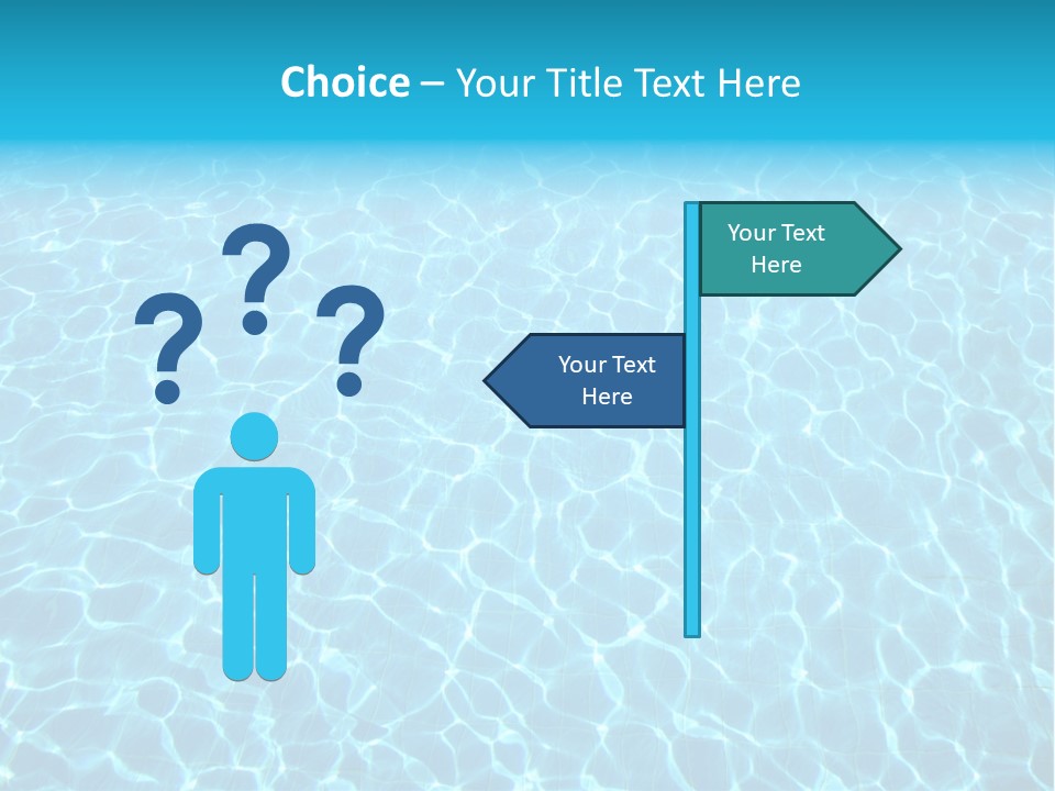 Ripple Tranquil Swimming Pool PowerPoint Template