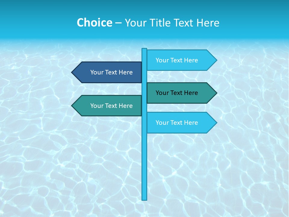 Ripple Tranquil Swimming Pool PowerPoint Template