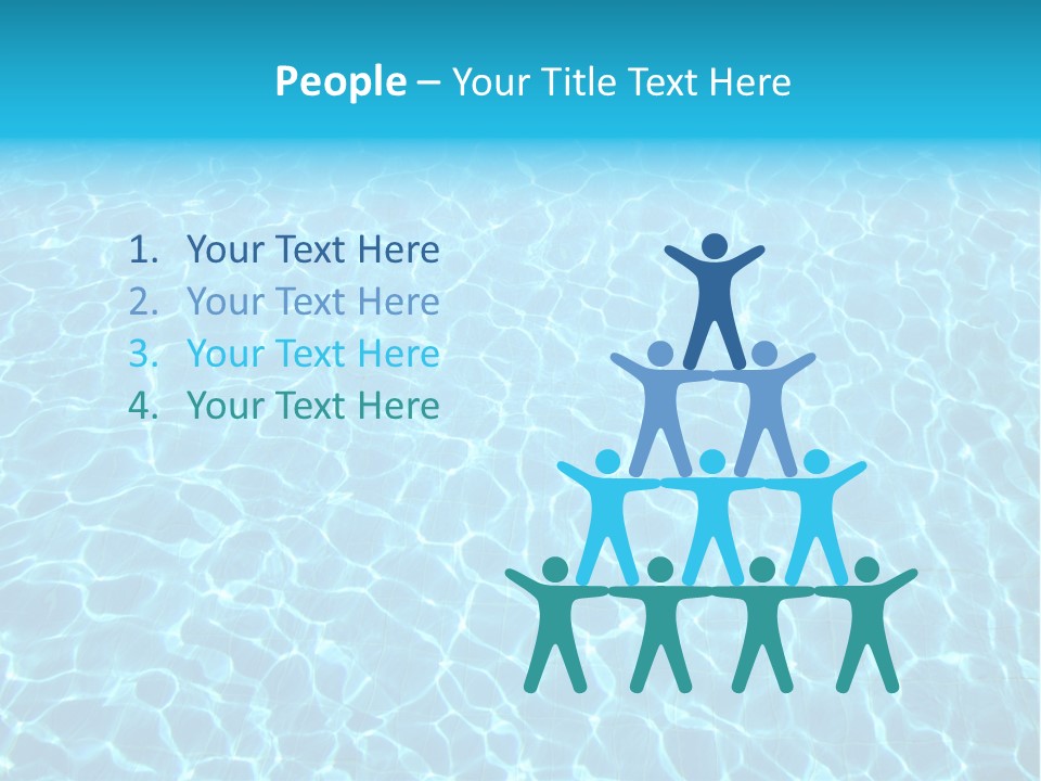 Ripple Tranquil Swimming Pool PowerPoint Template