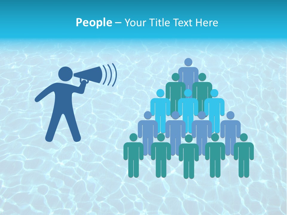 Ripple Tranquil Swimming Pool PowerPoint Template