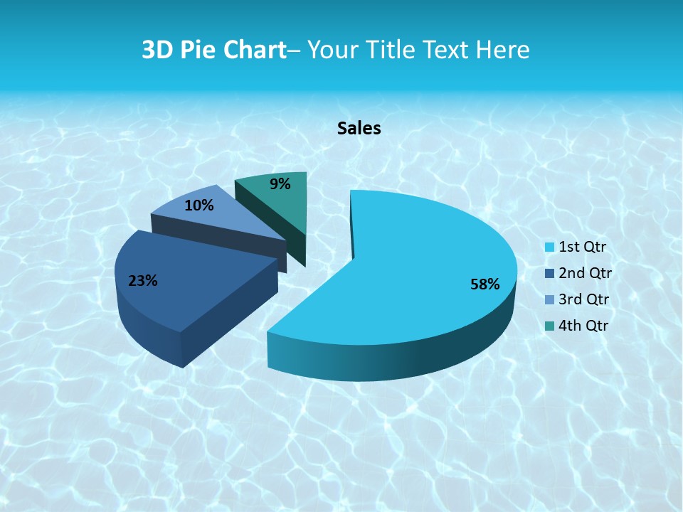 Ripple Tranquil Swimming Pool PowerPoint Template