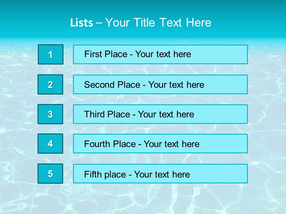 Reflections Sport Resort PowerPoint Template