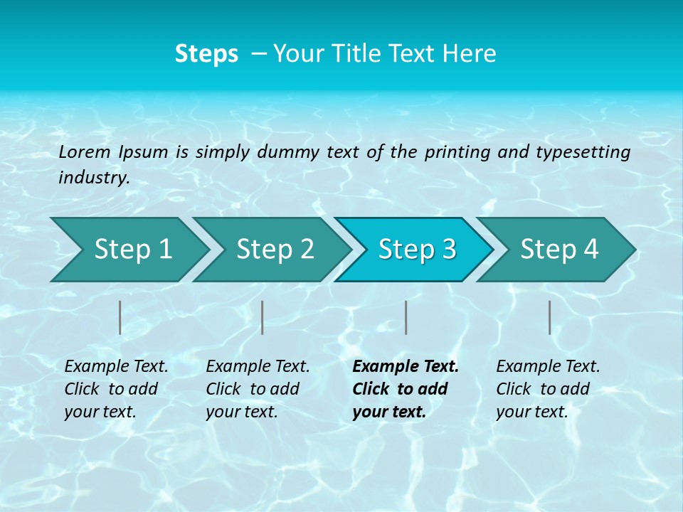 Reflections Sport Resort PowerPoint Template