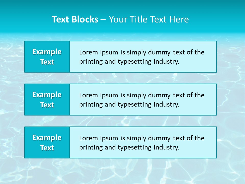 Reflections Sport Resort PowerPoint Template