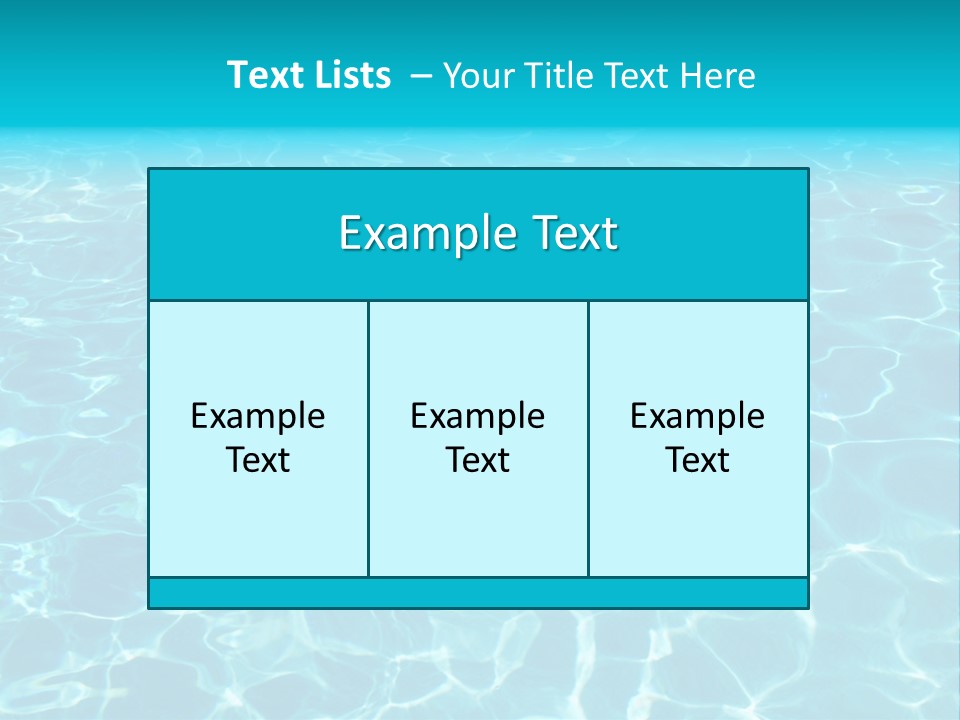 Reflections Sport Resort PowerPoint Template