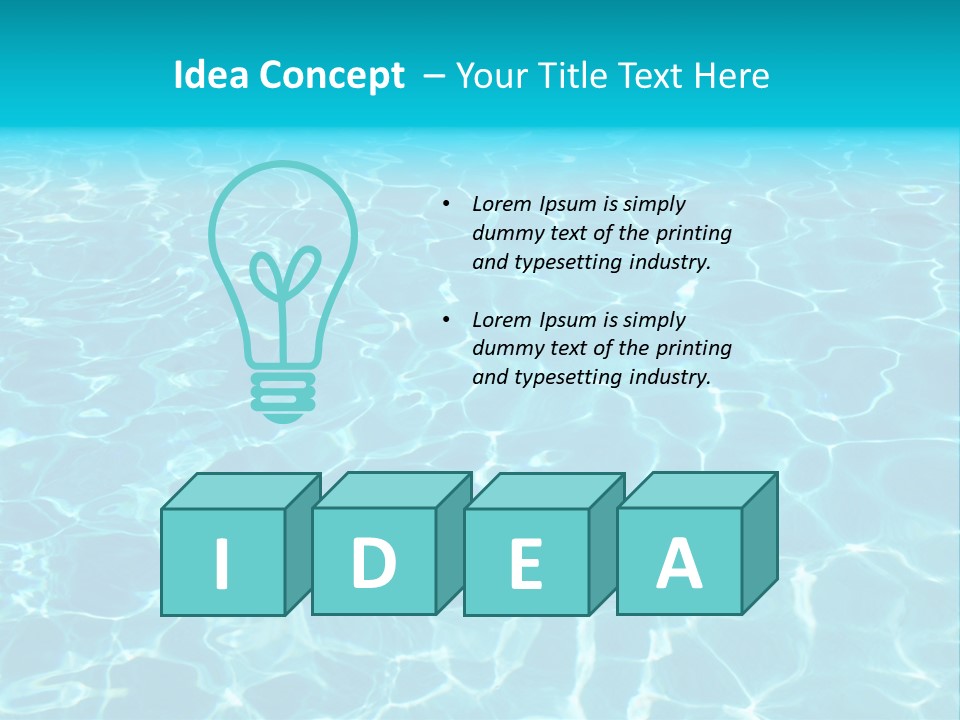 Reflections Sport Resort PowerPoint Template