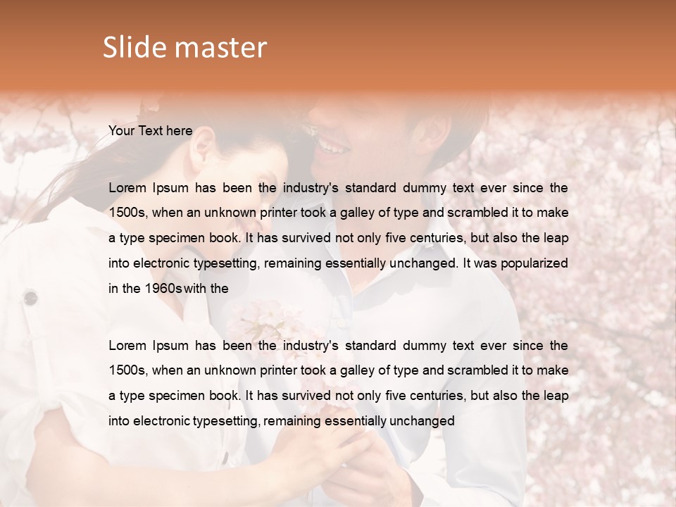 Ostern People Eltern PowerPoint Template