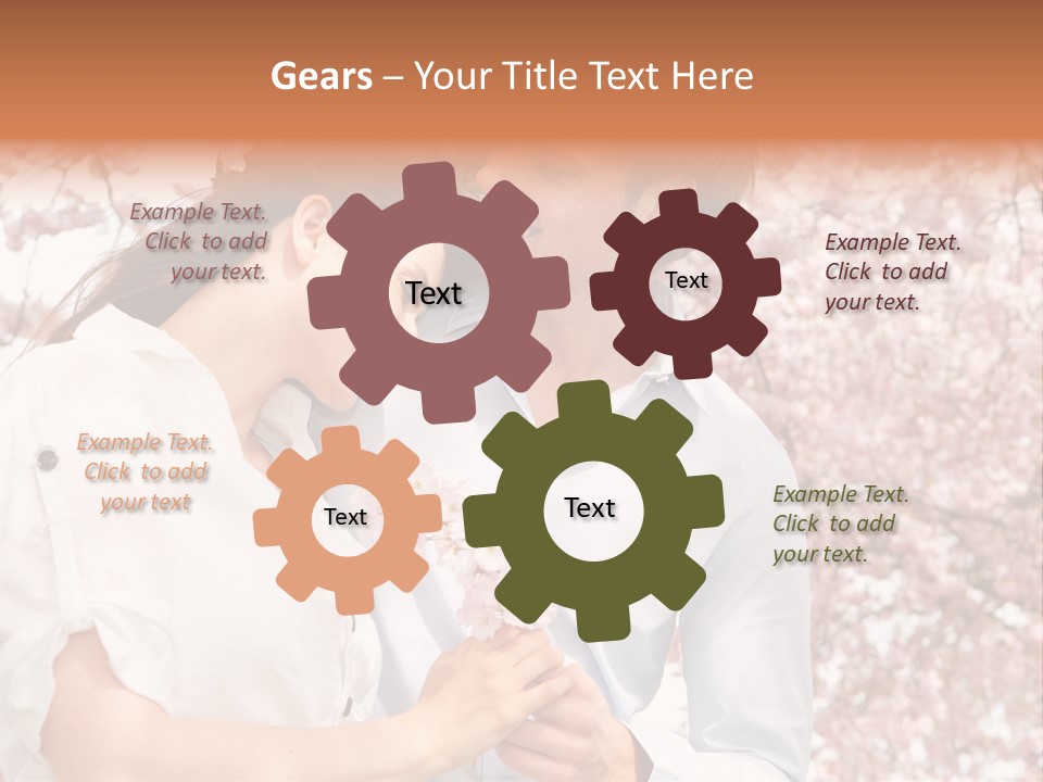 Ostern People Eltern PowerPoint Template