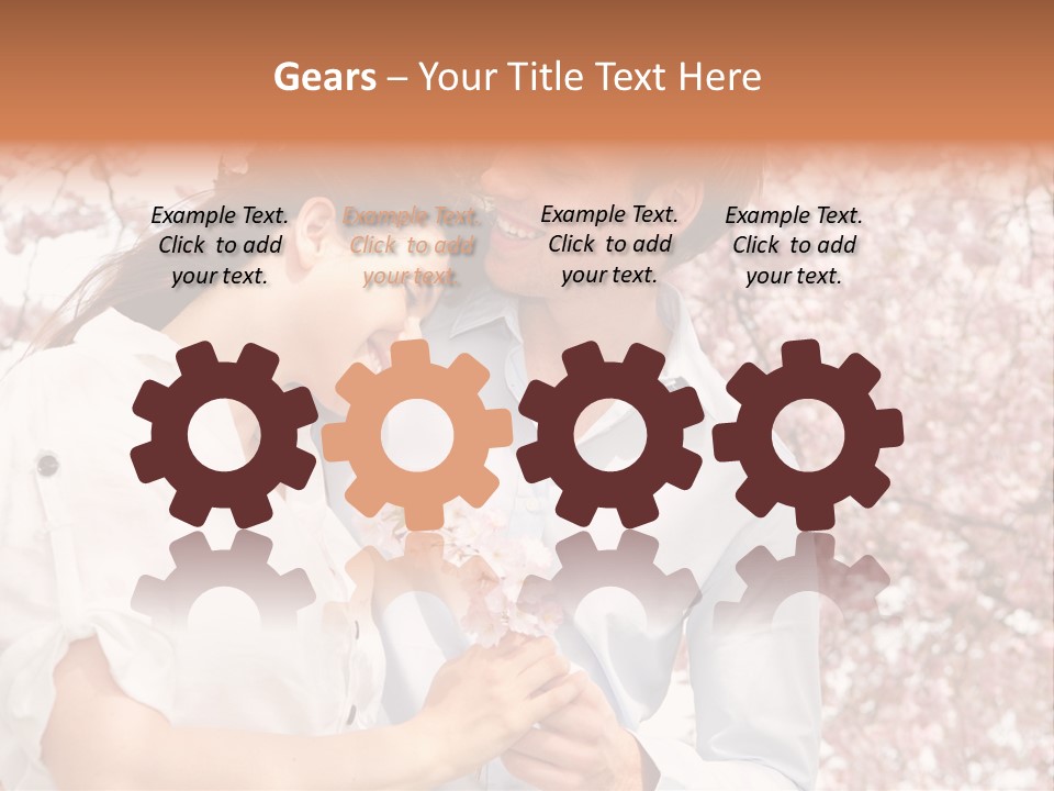 Ostern People Eltern PowerPoint Template