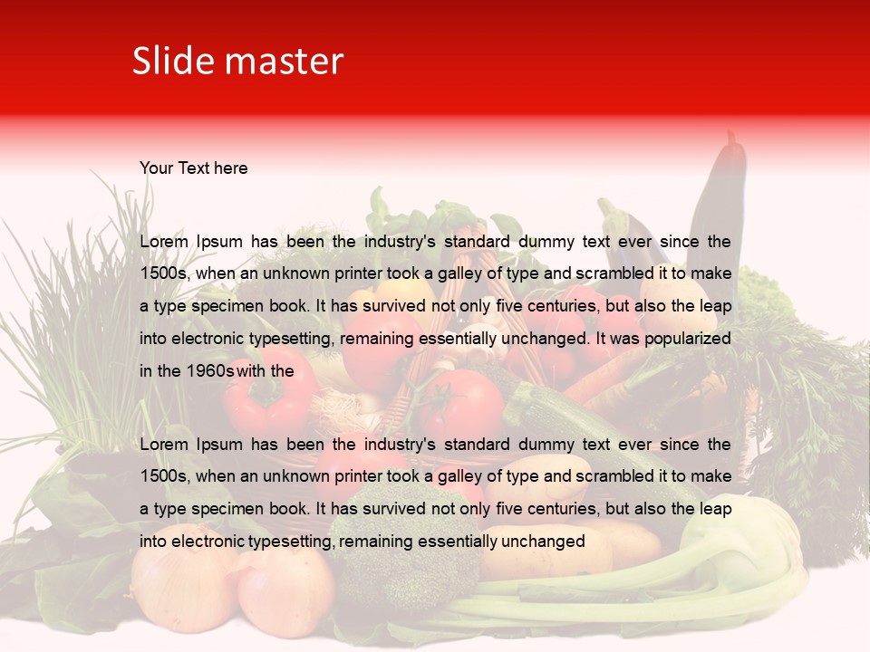 Zucchini Garten Fenchel PowerPoint Template