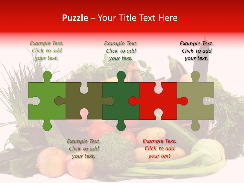 Zucchini Garten Fenchel PowerPoint Template