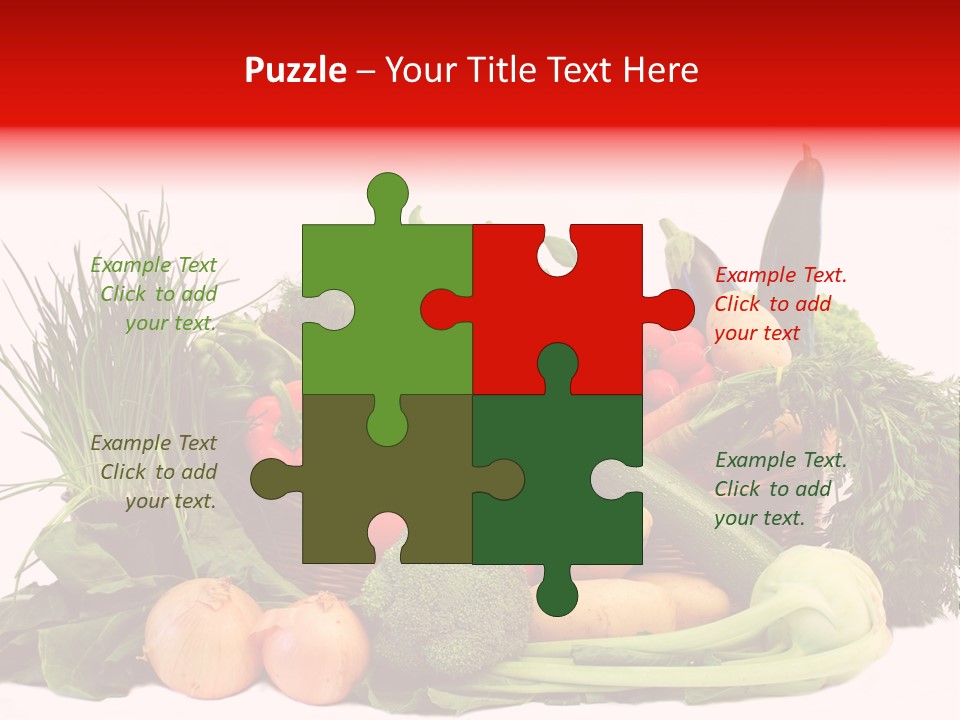 Zucchini Garten Fenchel PowerPoint Template
