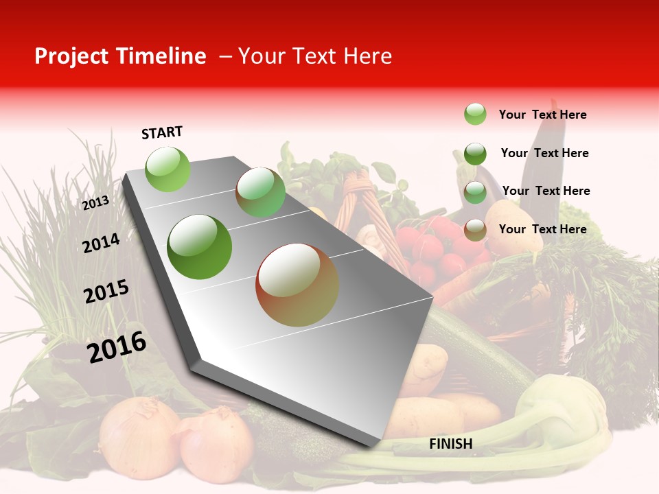 Zucchini Garten Fenchel PowerPoint Template