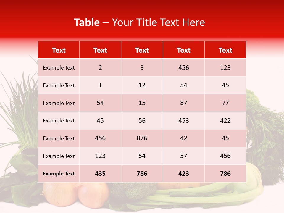 Zucchini Garten Fenchel PowerPoint Template