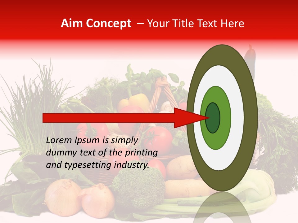 Zucchini Garten Fenchel PowerPoint Template