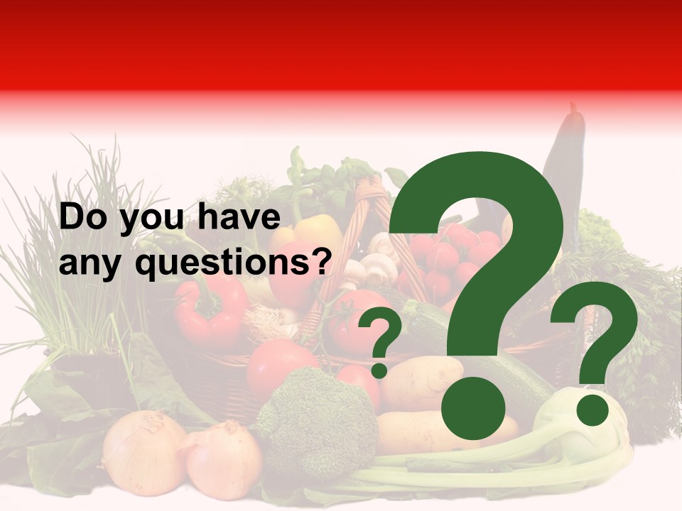 Zucchini Garten Fenchel PowerPoint Template