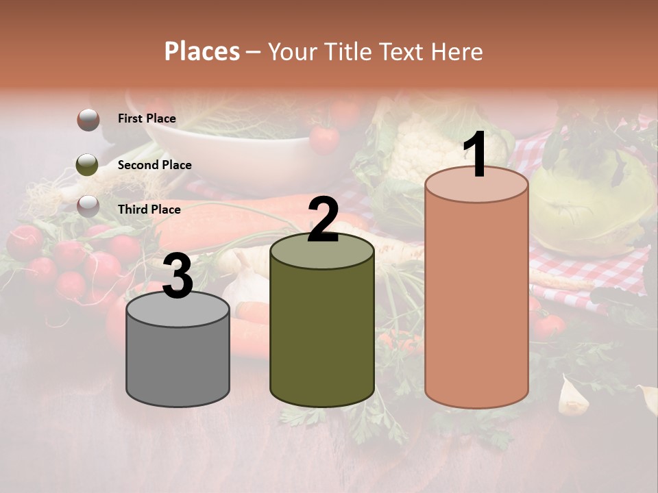 Outdoor Broccoli Kohlrabi PowerPoint Template