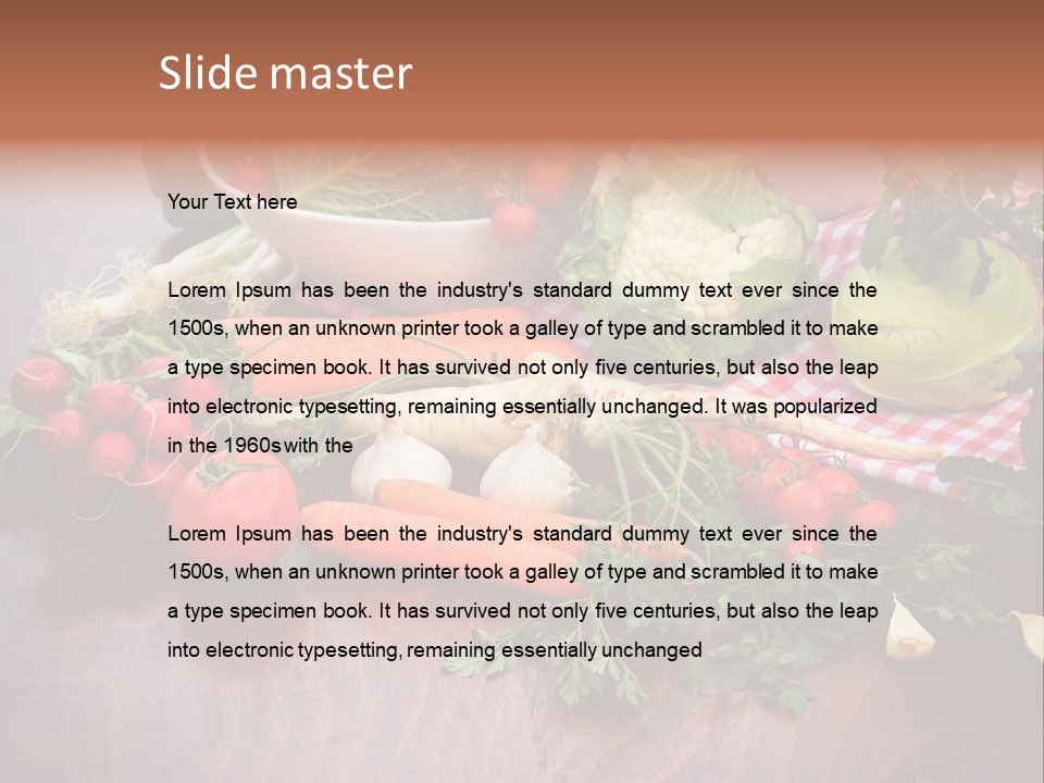 Outdoor Broccoli Kohlrabi PowerPoint Template