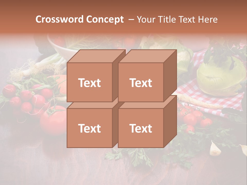 Outdoor Broccoli Kohlrabi PowerPoint Template