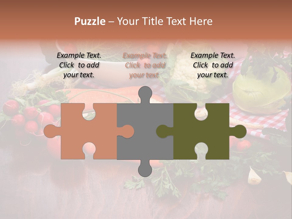 Outdoor Broccoli Kohlrabi PowerPoint Template