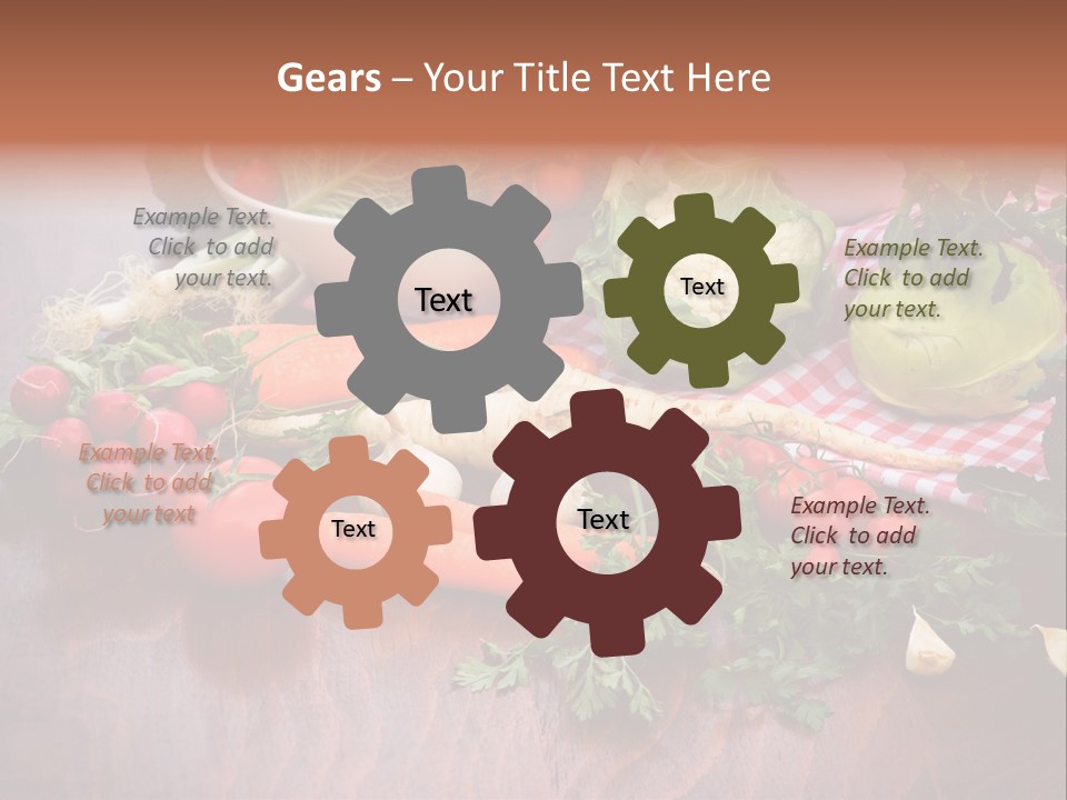 Outdoor Broccoli Kohlrabi PowerPoint Template