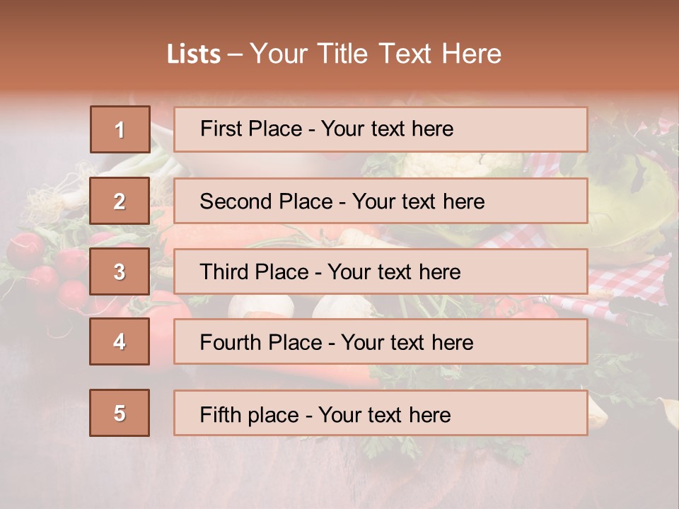 Outdoor Broccoli Kohlrabi PowerPoint Template