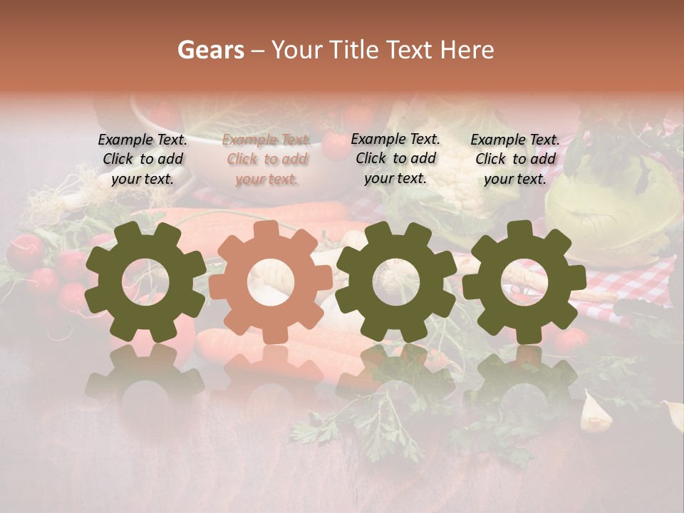 Outdoor Broccoli Kohlrabi PowerPoint Template