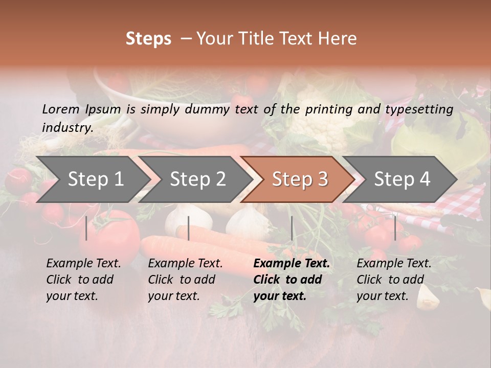 Outdoor Broccoli Kohlrabi PowerPoint Template