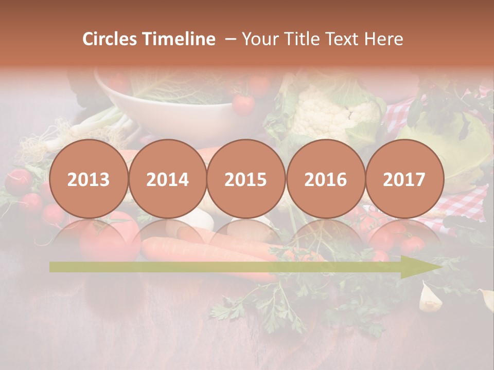 Outdoor Broccoli Kohlrabi PowerPoint Template