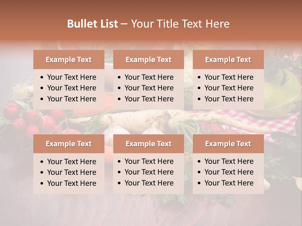 Outdoor Broccoli Kohlrabi PowerPoint Template