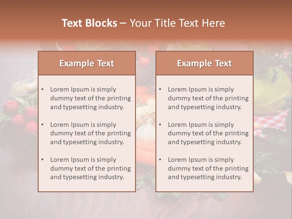 Outdoor Broccoli Kohlrabi PowerPoint Template