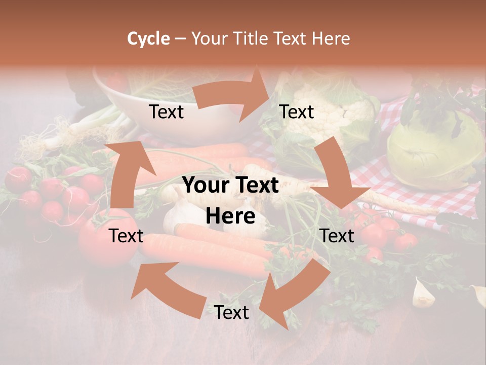 Outdoor Broccoli Kohlrabi PowerPoint Template