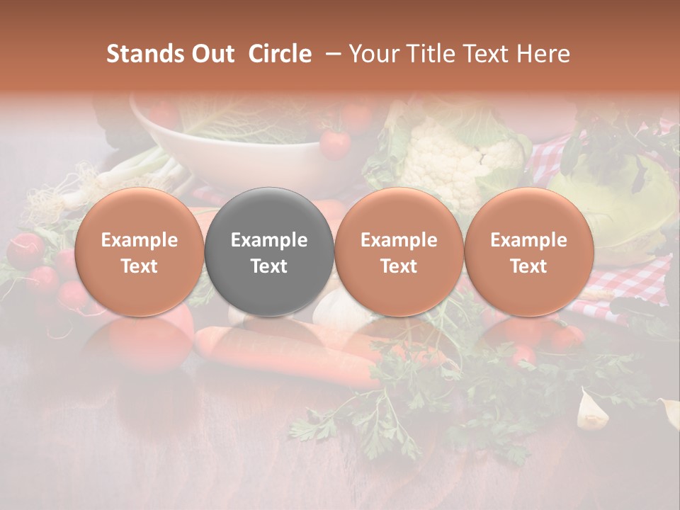 Outdoor Broccoli Kohlrabi PowerPoint Template