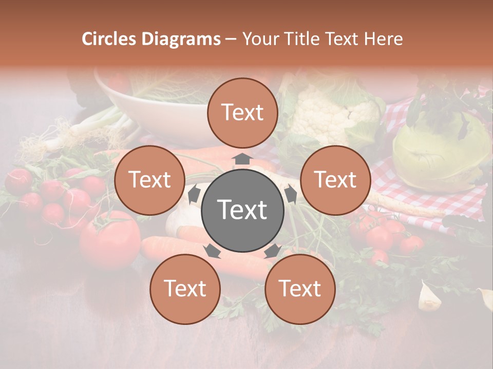 Outdoor Broccoli Kohlrabi PowerPoint Template