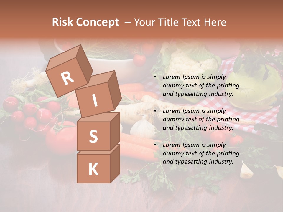 Outdoor Broccoli Kohlrabi PowerPoint Template