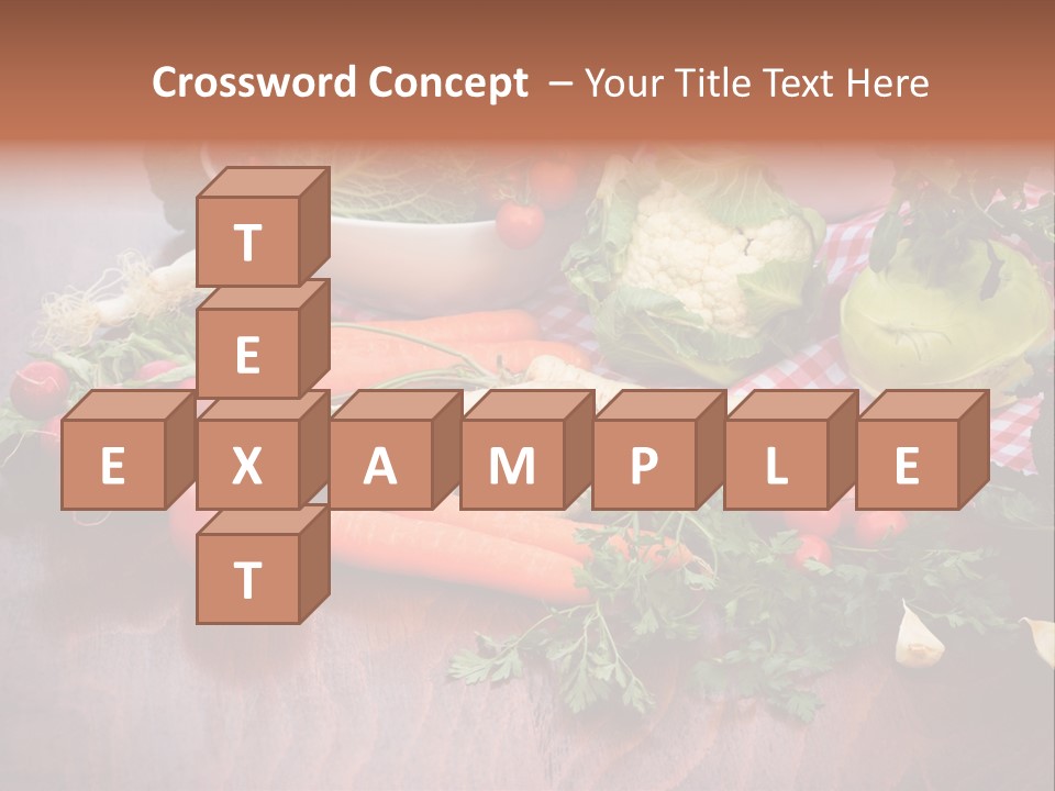 Outdoor Broccoli Kohlrabi PowerPoint Template