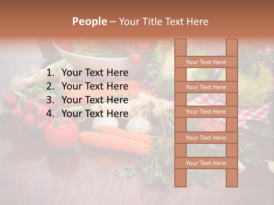 Outdoor Broccoli Kohlrabi PowerPoint Template