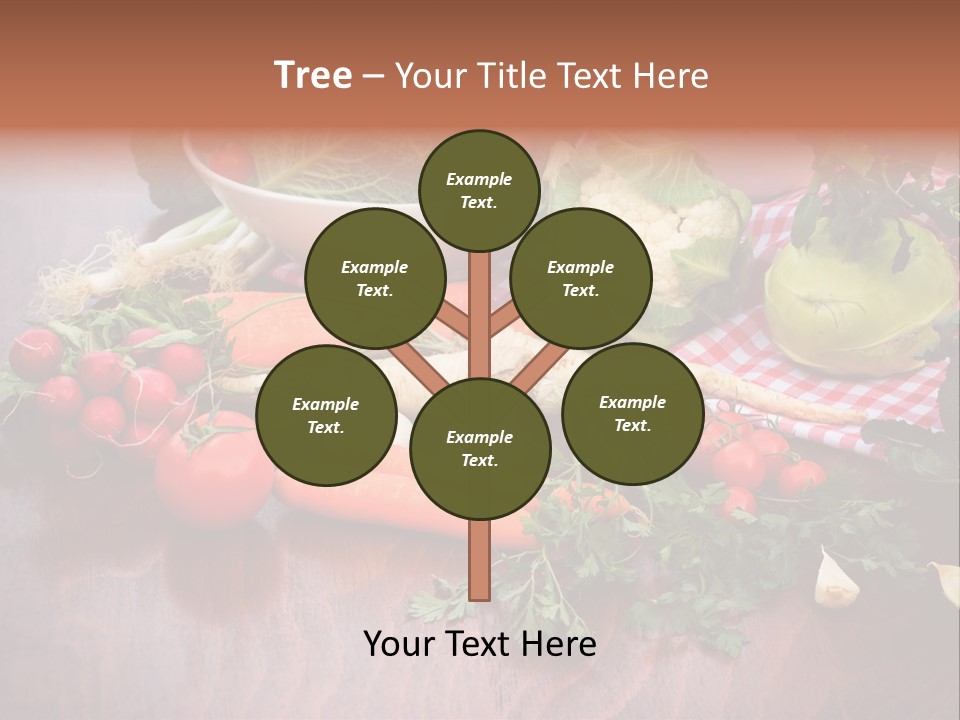 Outdoor Broccoli Kohlrabi PowerPoint Template