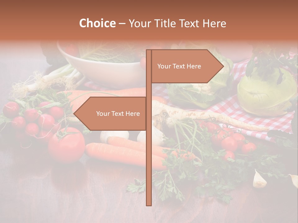 Outdoor Broccoli Kohlrabi PowerPoint Template