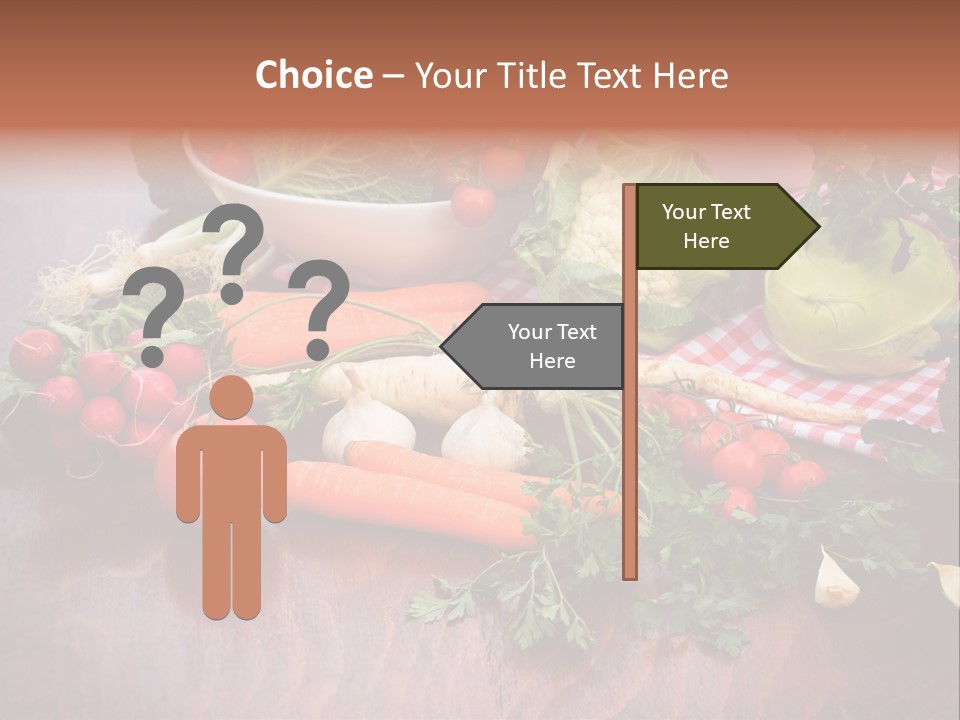 Outdoor Broccoli Kohlrabi PowerPoint Template