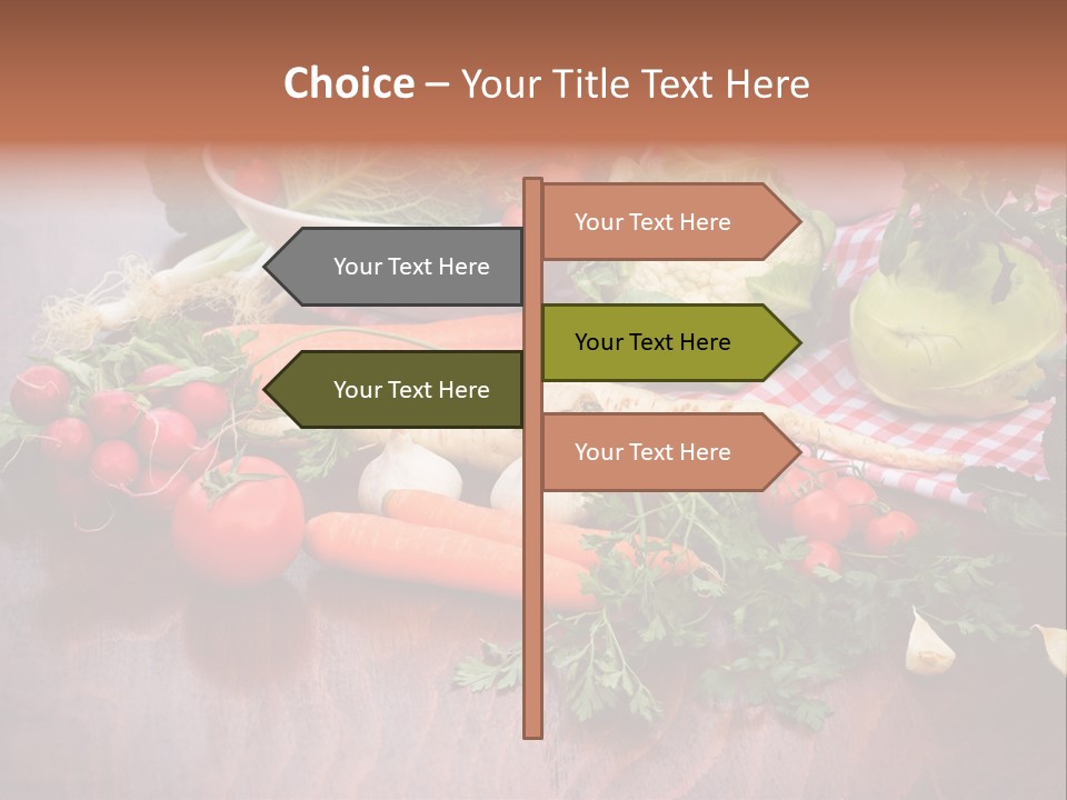 Outdoor Broccoli Kohlrabi PowerPoint Template