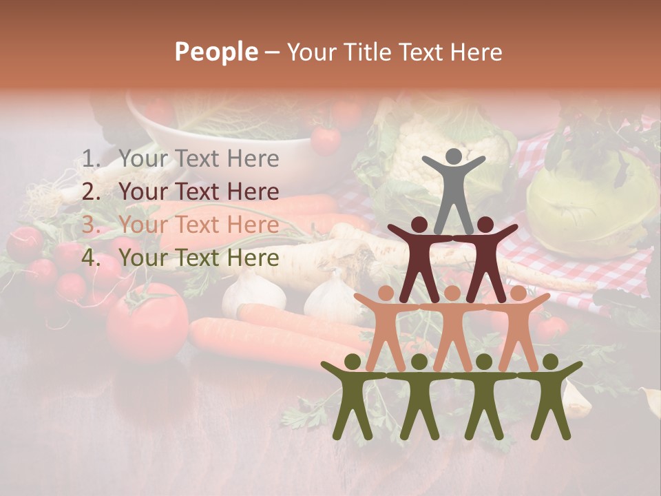 Outdoor Broccoli Kohlrabi PowerPoint Template