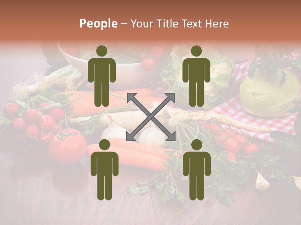 Outdoor Broccoli Kohlrabi PowerPoint Template