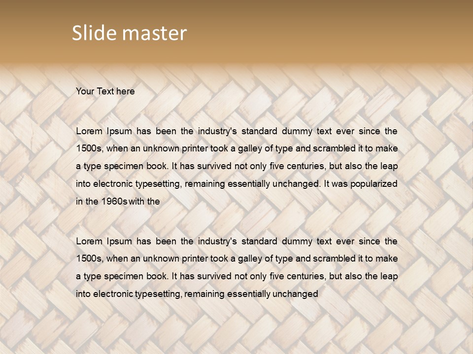 Wallpaper Yellow Basket PowerPoint Template