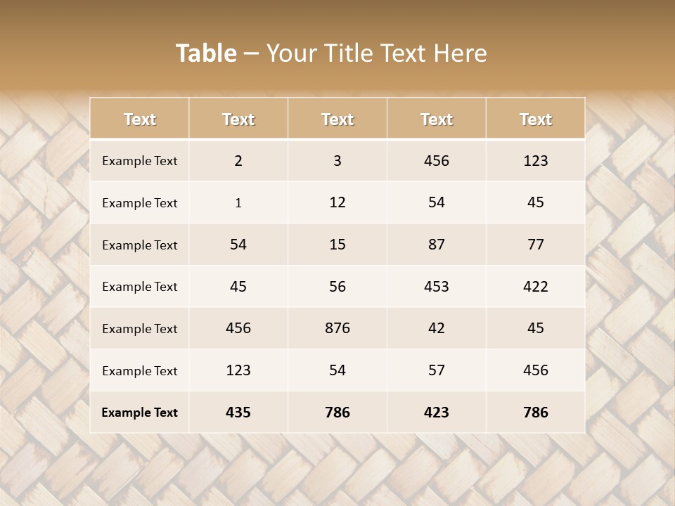 Wallpaper Yellow Basket PowerPoint Template