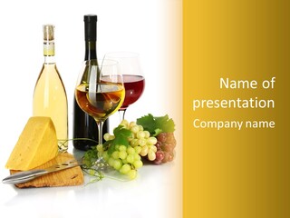 Snack Vineyard White PowerPoint Template