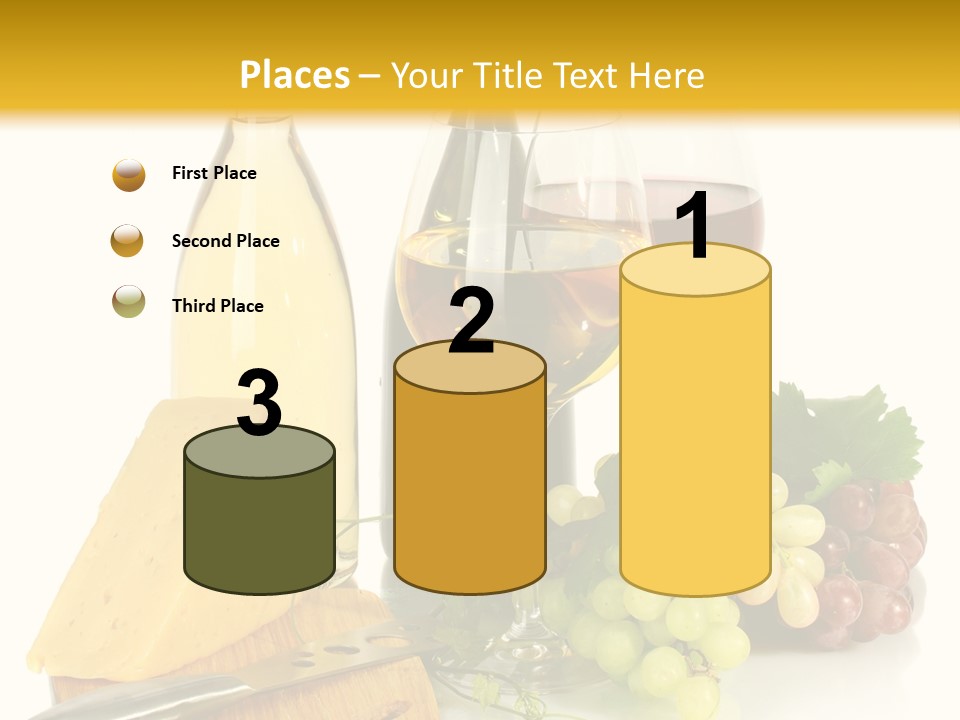 Snack Vineyard White PowerPoint Template